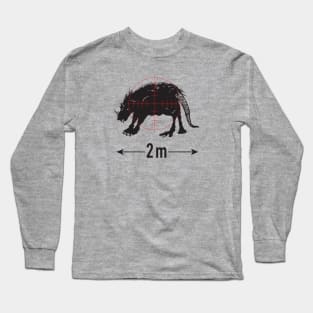 No Bigger Than 2 Meters Long Sleeve T-Shirt